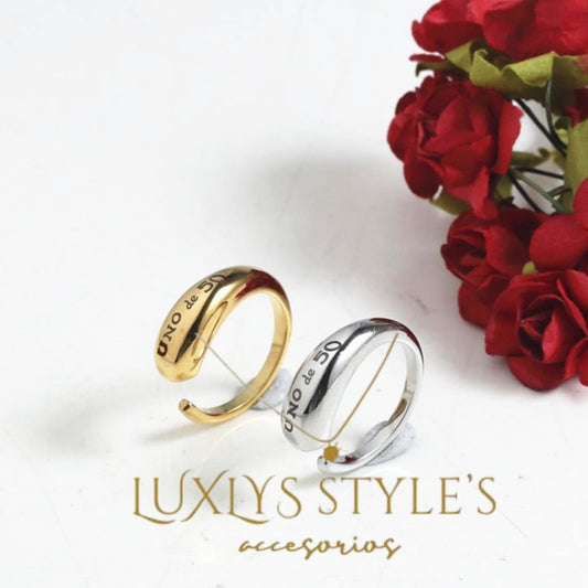 Anillo Ajustable Estilo UNO de 50